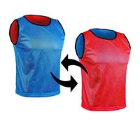 SPORTSBIBS Football Bibs, Double-Sided Marker T-Shirts, Mesh Jersey, Reversible Bib for Kids and Adults, Training Marking Shirt Trikots for Men Ladies Seniors Juniors, Combination of 2 Colours