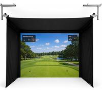 SPORTSCREEN Vanish 11 Gold Simulator Enclosure - 3.1 x 2.5 m, Silver/Grey,Black