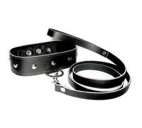 SportSheets Leather Leash And Collar