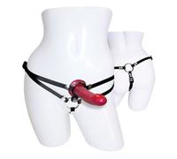 SportSheets Menage A Trois Double Presentation Harness with Dild