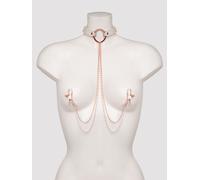 Sex &, Mischief Peaches ‘n CreaMe Collar with Nipple Clamps