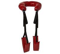 Sportsheets Saffron Vegan Thigh Sling, Positioning Strap, Multi-Use, Black and Red