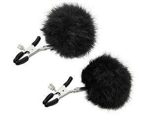 Sportsheets Sincerely Fur Nipple Clips, Black, 0.2 kg