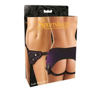 Sportsheets Strap On Lush Harness Multi Size Rubber O Rings Purple
