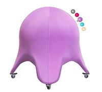 SportShiny Starfish Balance Ball Chair-Exercise Stability Yoga Ball Ergonomic Chair for Home Office Desk with Slipcover&Air Pump,Improve Balance,Core Strength&Posture,Relieve Back Pain,24-inch,Violet