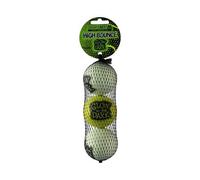 SPORTSPET Dog Balls High Bounce Natural Rubber - Glow in the Dark - 3 Pack (60mm)