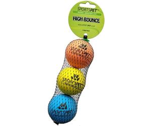 Sportspet High Bounce Ball - 3 Pack