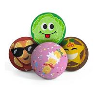 SPORTSPET High Bounce Dog Balls | Christmas Dinner Edition | Durable Rubber Fetch Toys for Dogs & Puppies | Non-Toxic, Fun Play Balls | Pack of 4 (60mm