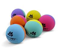 SPORTSPET High Bounce Natural Rubber Dog Balls, PACK OF 6 (60mm)