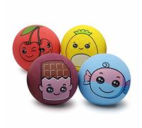 SPORTSPET High Bounce Natural Rubber Dog Balls (4 Pack Scented Cuties) (60mm)