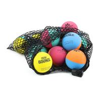 SPORTSPET Mini Bounce Dog Balls Pack of 15, Small Rubber Dog Ball, Fetch Toy for Puppies, for Dogs