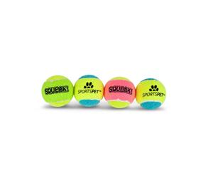 SPORTSPET Mini Squeak 4 Ball Pack 48mm