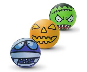 SPORTSPET Monsters High Bounce Dog Balls | 3 Pack | Spooky Character Rubber Balls for Dogs | Non-Toxic, Floats in Water | 60mm for Medium Do