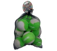 SPORTSPET Squeak Tennis Balls for Dogs - Extra Bouncy - Non Toxic - Durable - Long Lasting - Floats Tennis Balls Heritage Series Pack of 12 (64mm)