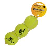 SPORTSPET TENNIS Balls for Dogs (TENNIS, 3 Pack) M,Yellow