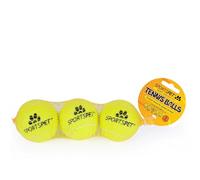 SPORTSPET TENNIS Balls for Dogs (TENNIS, 3 Pack) M,Yellow