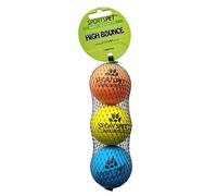 SPORTSPET Tennis Balls High Tough Bounce Throw Fetch Catch Play Dog & Puppy