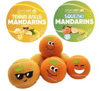 SPORTSPET Tennis Balls Mandarins 12 pack | Tennis Ball: 12 pack