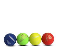 SPORTSPET Tough Bounce Dog Balls, PACK OF 4 (65mm) Colourway 2