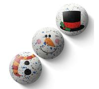 SPORTSPET Tough Bounce Natural Rubber Dog Balls - Highly Durable Tough Bounce Balls, Tennis Ball Size (Pack of 3)