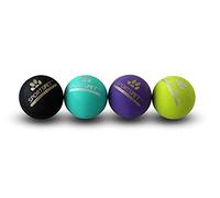 SPORTSPET Tough Bounce Natural Rubber Dog Balls, PACK OF 4 (65mm)