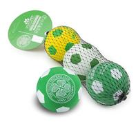 SPORTSPET x Celtic High Bounce Dog Balls | 3 Pack | Premium Rubber Dog Balls for Fetch & Play | Non-Toxic, Floats in Water, Official Club Colours | For Small & Medium Dogs | 60mm