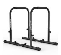Sportsroyals Adjustable Dip Bars, 400kg Heavy Duty Parallel Bars, Stable Dip Station with Dual Safety Lock, Height Adjustable Parallettes for Home Gym, Calisthenics & Upper Body Workout