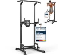 SPORTSROYALS Power Tower Dip Station，Free Standing Pull Up Bar for Home Gym | 204kg Load Capacity, Height Adjustable, 30-Min Assembly, Full-Body Workout, Outdoor & Portable Gym Equipment
