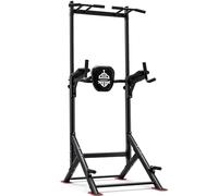 SPORTSROYALS Power Tower Dip Station，Free Standing Pull Up Bar for Home Gym | 204kg Load Capacity, Height Adjustable, 30-Min Assembly, Full-Body Workout, Outdoor & Portable Gym Equipment