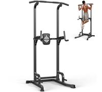 Sportsroyals Pull up Bar, Multi-Function Power Tower Dip Station with Upgraded Adjustable Foot Cover Equipment for Home Gym,400LBS