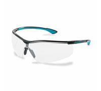 Sportstyle Safety Glasses Clear Lens Half-Frame Black/Blue Frame Anti-Fog