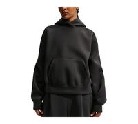 Sportswear Oversized Fleece Pullover Hoodie - female - Nike - Long Sleeve Training Tops - Black - M - Sport M