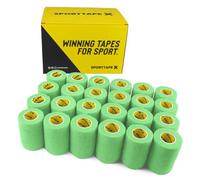 SPORTTAPE 24 Rolls Self-Adhesive Cohesive Bandage 7.5cm x 4.5m, Mint Green - Compression Wrap & Vet Wrap for Dogs, Horses, Sports Stretch Tape for Football, Ankles, Joints, Wrists and Sock Tape