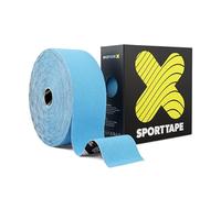 SPORTTAPE Extra Sticky Kinesiology Tape - Bulk 5cm x 22m - Blue | Hypoallergenic, Waterproof Kinesiology Tape | Physio, Medical Sports Tape for Muscle Injury | Extra Long Sports Tape - Uncut