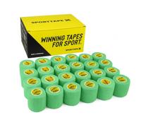 SPORTTAPE Football Sock Tape, 24 Rolls 5cm x 4.5m Mint Green, Self-Adhesive