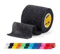 SPORTTAPE Football Sock Tape, 5cm x 4.5m, Black - Self-Adhesive Cohesive