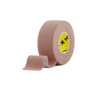 SPORTTAPE Tan EAB Fabric Strapping Tape - 2.5cm x 4.5m | Plaster Tape for Finger & Toe Taping, Holding Dressings, Splinting | Non-Tear Elastic Adhesive Bandage for Sport, Medical, First Aid