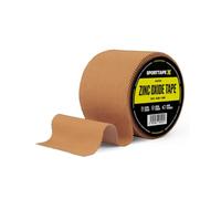 SPORTTAPE Tan Zinc Oxide Tape, 5cm x 10 m - Strong Rigid Rayon Strapping