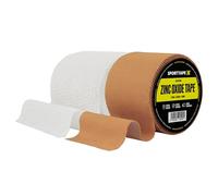 SPORTTAPE Taping & Strapping Bundle - 7.5cm Tearable EAB Elastic Adhesive Bandage Plus 5cm Tan Zinc Oxide Rigid Strapping Tape for Secure Joint Support, Sports, Physio & Rugby Use