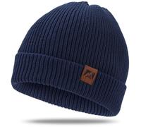 sportvibe Knit Cuffed Beanie for Men and Women, Stretchy Soft Warm Daily Cuffed Unisex Winter Fisherman Hats, Gifts for Women/Men/Him/Dad,Blue