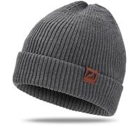 sportvibe Knit Cuffed Beanie for Men and Women, Stretchy Soft Warm Daily Cuffed Unisex Winter Fisherman Hats, Gifts for Women/Men/Him/Dad,Grey