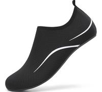 sportvibe Water Shoes Beach Shoes Lightweight Swim Quick Dry Aqua Breathable Barefoot for Women Men Surfing Running Driving Pool Sea Yoga (Black,3.5 UK/36 EU)