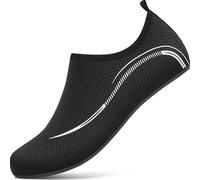 sportvibe Water Shoes Beach Shoes Womens Mens Aqua Shoes Quick Drying Barefoot for Swimming Running Surfing Kayaking Beach Yoga (Black,9.5 UK/44 EU)