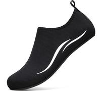 sportvibe Water Shoes Beach Swim Shoes Womens Mens Aqua Shoes Quick Drying Barefoot for Swimming Surfing Pool Kayaking Beach Yoga (Black,4 UK/37 EU)