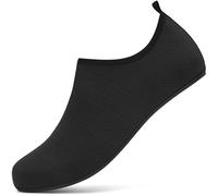 sportvibe Water Shoes Womens Beach Swim Shoes Mens Aqua Shoes Quick Drying Barefoot for Sea Surfing Kayaking Yoga Pool (Black,3 UK/35 EU)