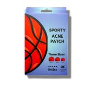 Sporty Acne Patches - Hydrocolloid Spot Cover for Zits, Pimples & Blemishes, Fast-Acting Formula, Long-Lasting & Gentle on Skin. (36 Count)