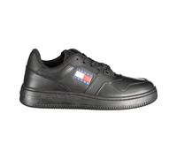 Sporty Black Lace-Up Trainers with Contrast Details - female - Tommy Hilfiger - Sneakers - Black - 8 UK - Shoes 8 UK
