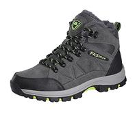 Sporty Elegant Shoes Men's Pair Models Men's Medium and Older High Top Plus Velvet Thickened Non-Slip Comfortable Cotton Shoes Warm Mountain Sports Snow Boots Men's Shoes Business, b, 11 UK
