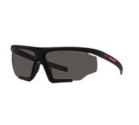 Prada Linea Rossa Man PS 07YS DG006F Sunglasses Injected Black Grey Geometric Normal