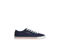 Sporty Lace-Up Textile Sneakers s.Oliver Bleu 42